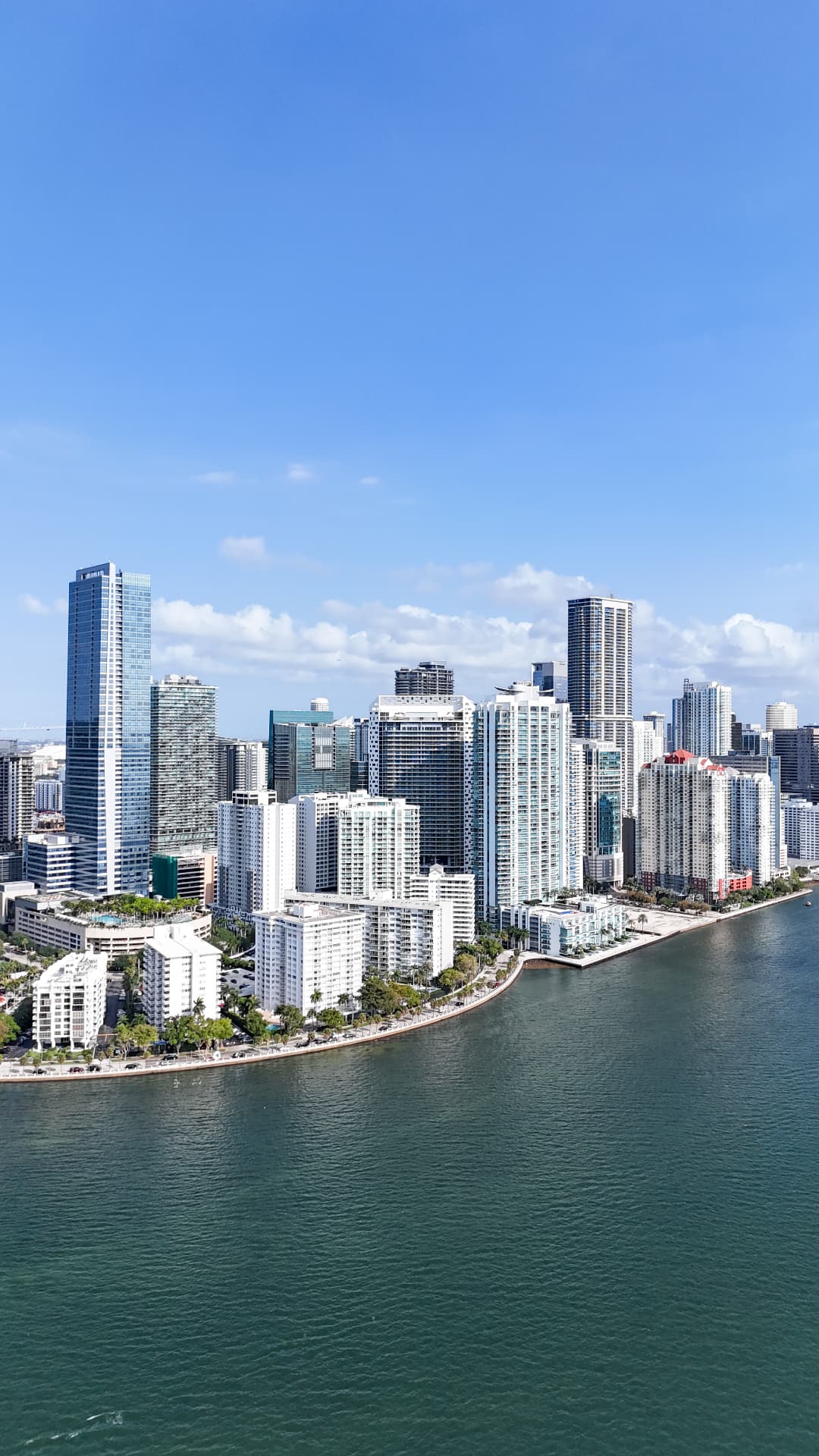 Brickell towers along Biscayne Bay in Miami